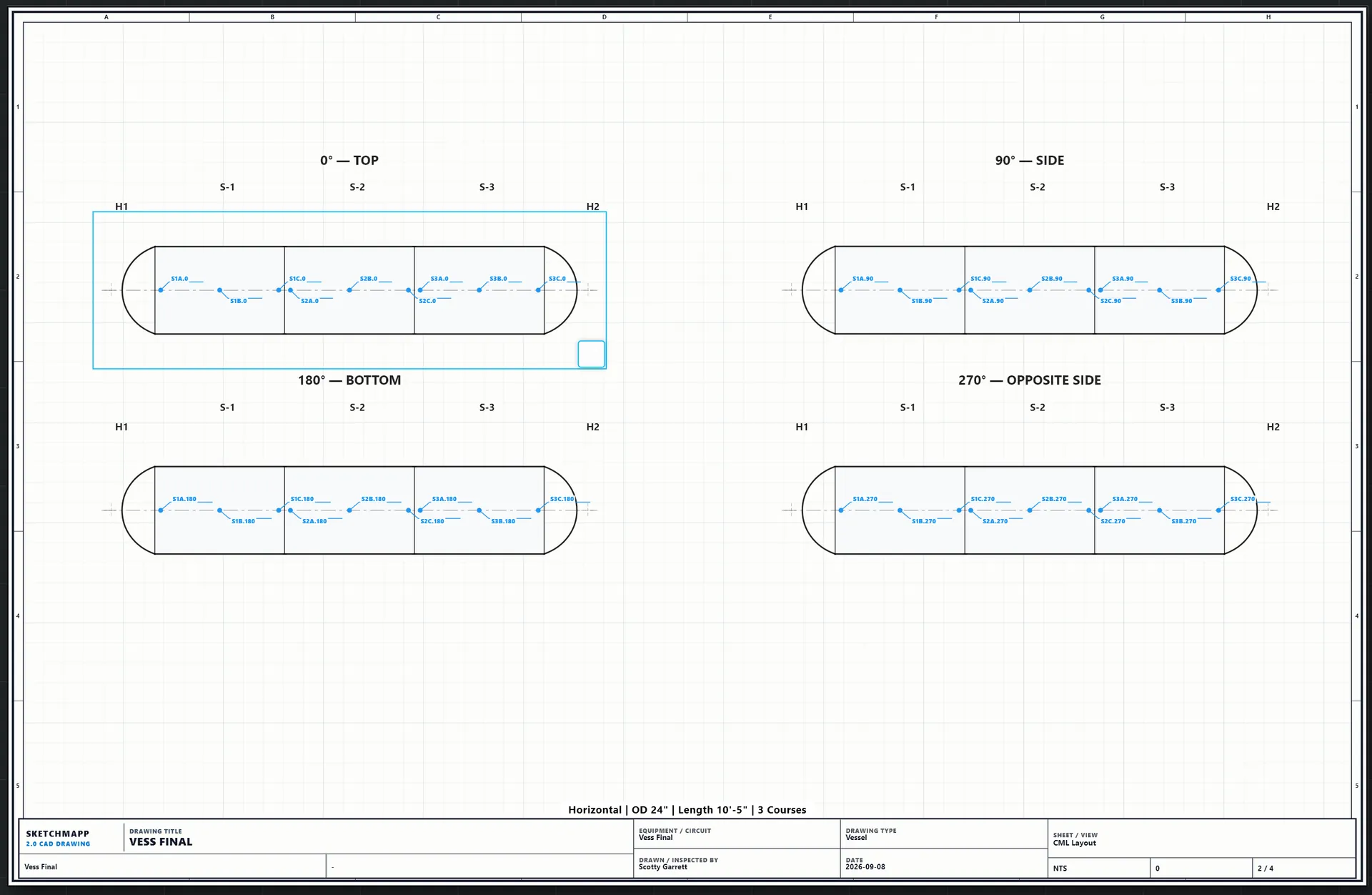 SketchMapp CML layout drawing